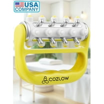 Cozlow MyoRelease Lymphatic Drainage Massager , Cellulite Massage Roller, Handheld Fascia Release Scar Tissue Massage Tool for Shoulder, Neck, Thigh, Leg & Back, Yellow