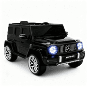 Cozphia Licensed Mercedes-Benz AMG G63 Ride on Car,12V Electric Vehicles with Remote Control,Rechargeable Battery,Flickering Lights/LED Lights, Bluetooth,Music