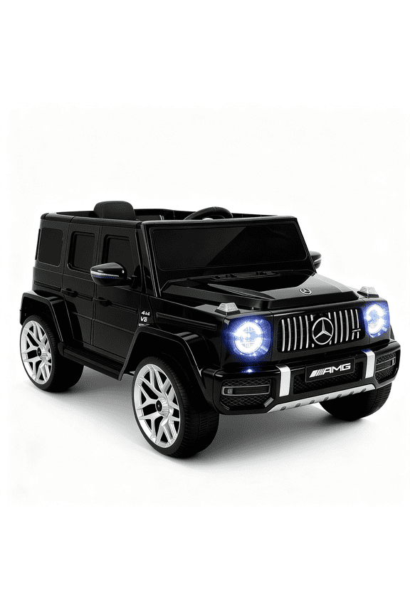 Licensed Mercedes-Benz AMG G63 Ride on Car,12V Electric Vehicles with Remote Control,Rechargeable Battery,Flickering Lights/LED Lights, Bluetooth,Music