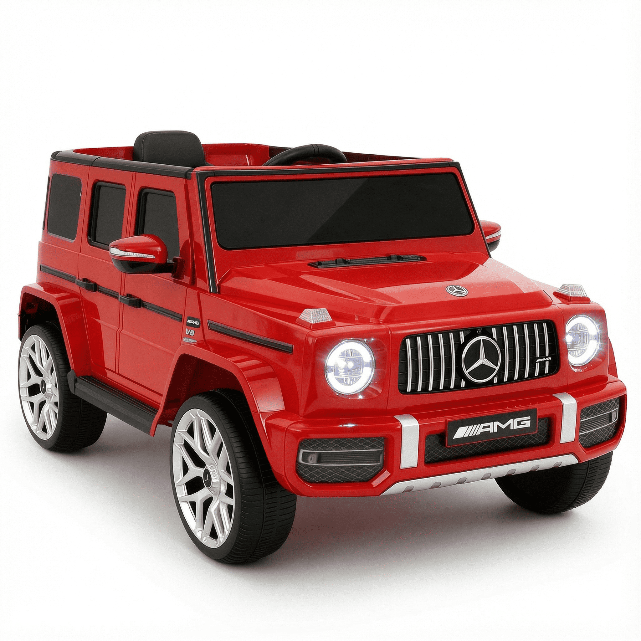 Cozphia Licensed Mercedes-Benz AMG G63 Ride on Car,12V Electric Vehicles with Remote Control,Rechargeable Battery,Flickering Lights/LED Lights, Bluetooth,Music