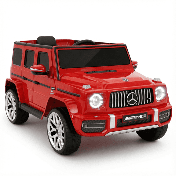 Cozphia Licensed Mercedes-Benz AMG G63 Ride on Car,12V Electric Vehicles with Remote Control,Rechargeable Battery,Flickering Lights/LED Lights, Bluetooth,Music