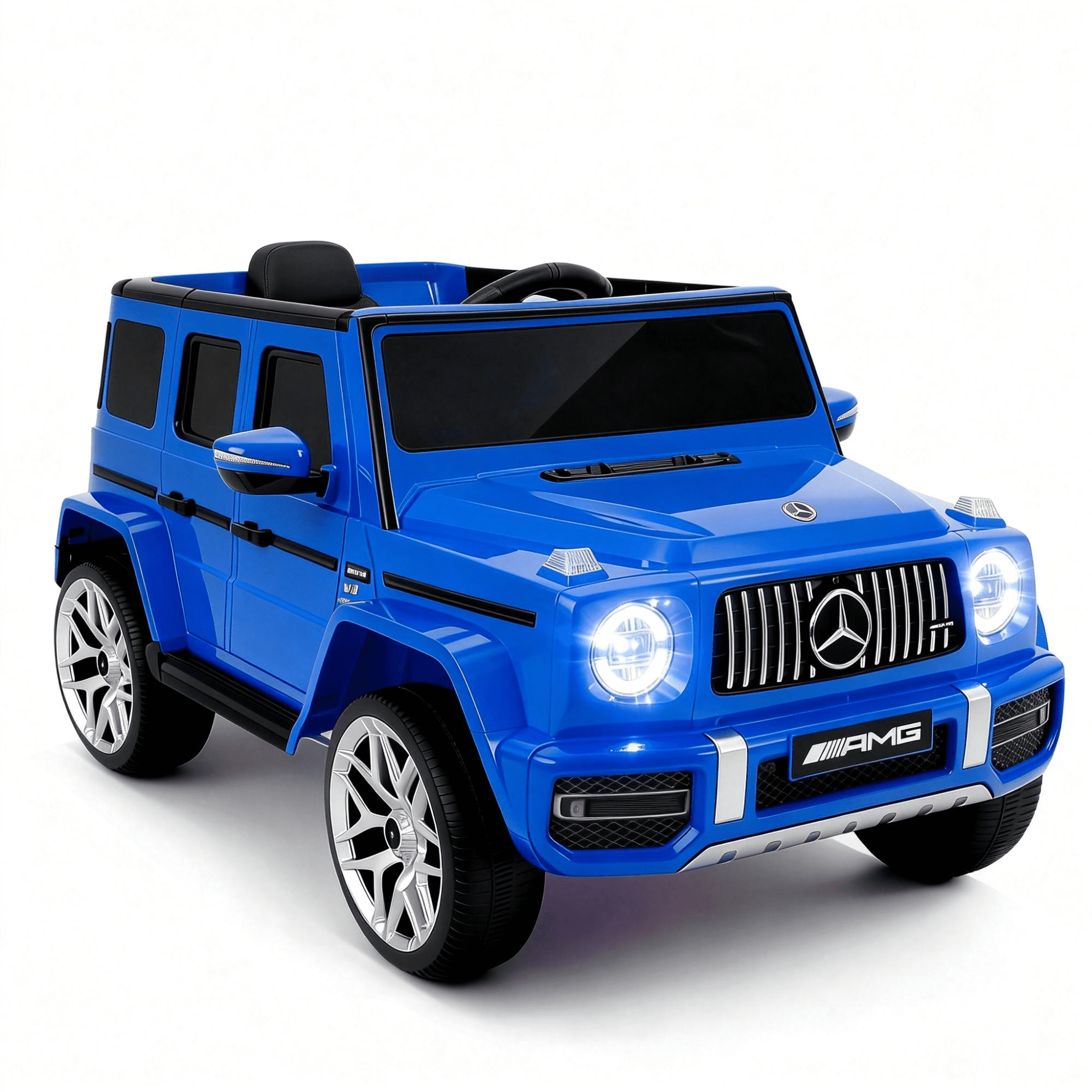 Cozphia Licensed Mercedes-Benz AMG G63 Ride on Car,12V Electric Vehicles with Remote Control,Rechargeable Battery,Flickering Lights/LED Lights, Bluetooth,Music