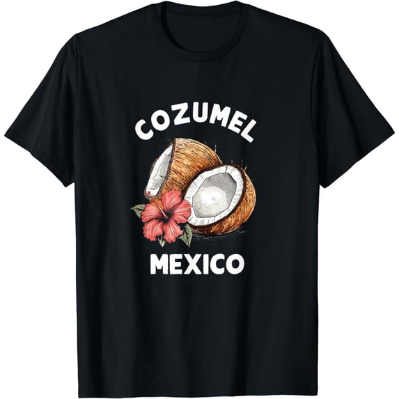 Cozumel Mexico Coconut Tropical Beach T-Shirt