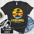 thumbnail image 1 of Cozumel Mexico Palm Tree T-Shirt, Summer Vacation Tee Men Women Unisex, Beach Shirt, Cool Tropical Island Top, 1 of 2