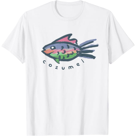 Cozumel Mexico Tropical Fish Graphic T-Shirt