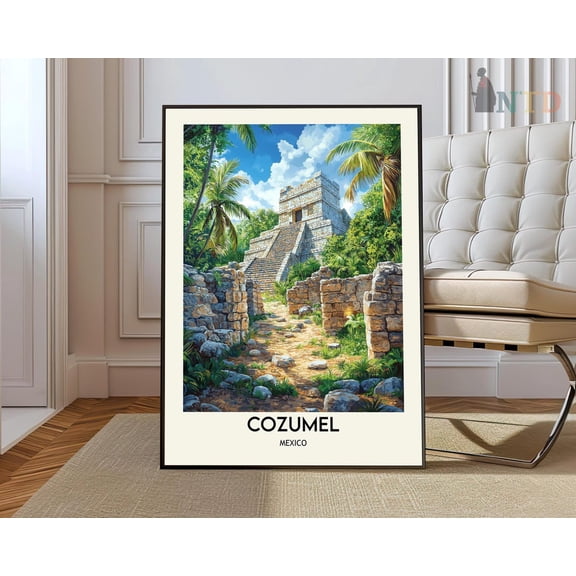 Cozumel Print, Cozumelcozumel Poster, Cozumel Photo, Cozumel Poster Print, Cozumel Travel Poster, Cozumel Mexico Wall Art, Modern Wall Decor, 8x12 UNFRAMED