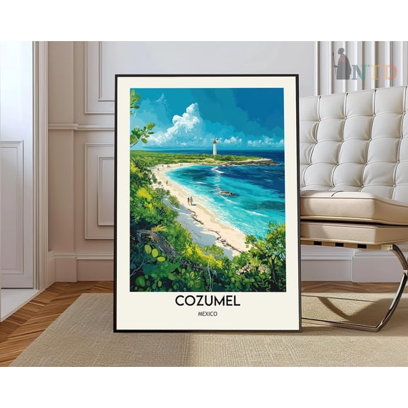 Cozumel Quintana Roo Mexico Poster, Unframed Paper Poster 8x10in