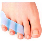 Cozy 2 pcs three-hole small toe separators overlap to relieve toe pain and prevent blisters and foot care tools for Woman and Man