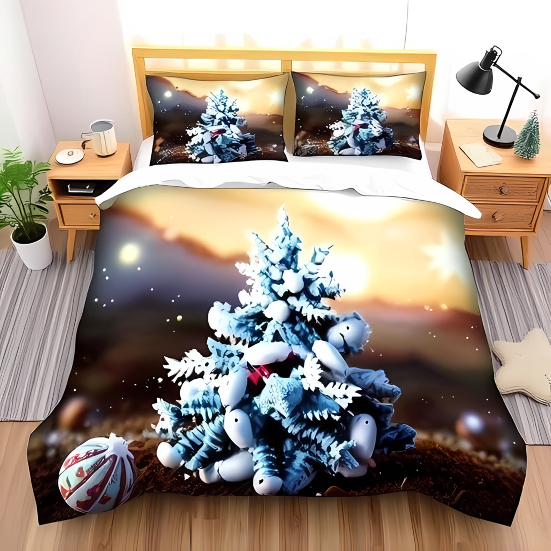 Holiday Townscape Duvet Cover Set GFTOTP13762