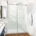 thumbnail image 1 of Cozy 48"x 76" Frameless Double Slide Shower Door 3/8" Tempered Glass, 1 of 10
