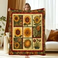 thumbnail image 1 of Cozy 60"x80" Throw Blanket - Ultra-Soft & Lightweight Throw for Sofa, Bed or Travel, Perfect for Chilly Nights, Movie Time & Relaxation, Wrinkle-Resistant, Sunflower, 1 of 5