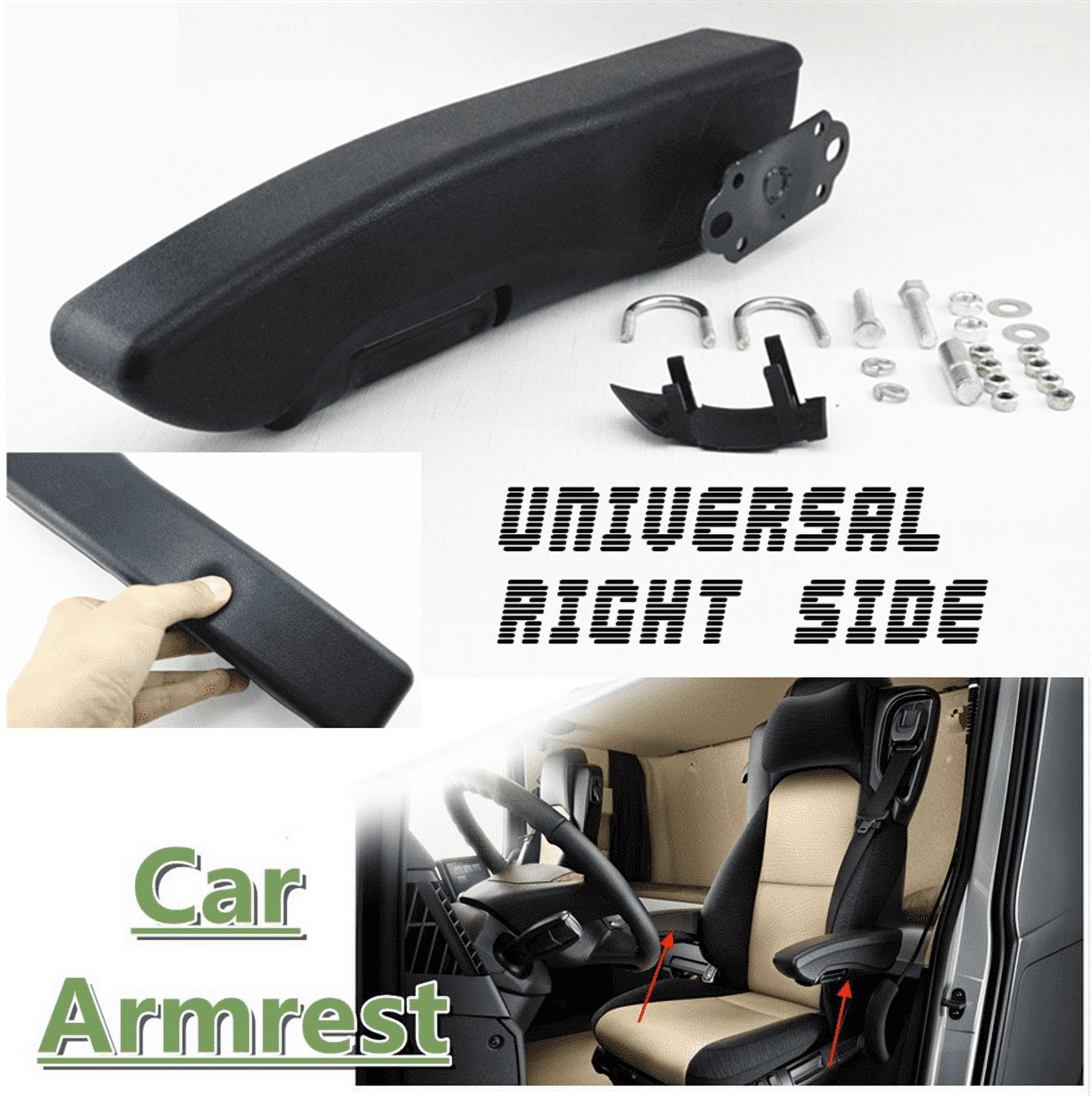 Universal Automotive Cozy Black Armrest for Car/SUV Seat, Adjustable ...