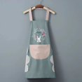 thumbnail image 1 of Cozy Adjustable Cross Back Aprons for Women with Pockets Cotton Linen Cooking Kitchen Baking, 1 of 3