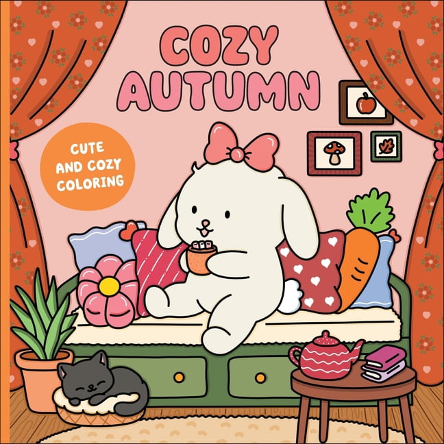Cozy Autumn: A Cute & Cozy Coloring Book, (Paperback)