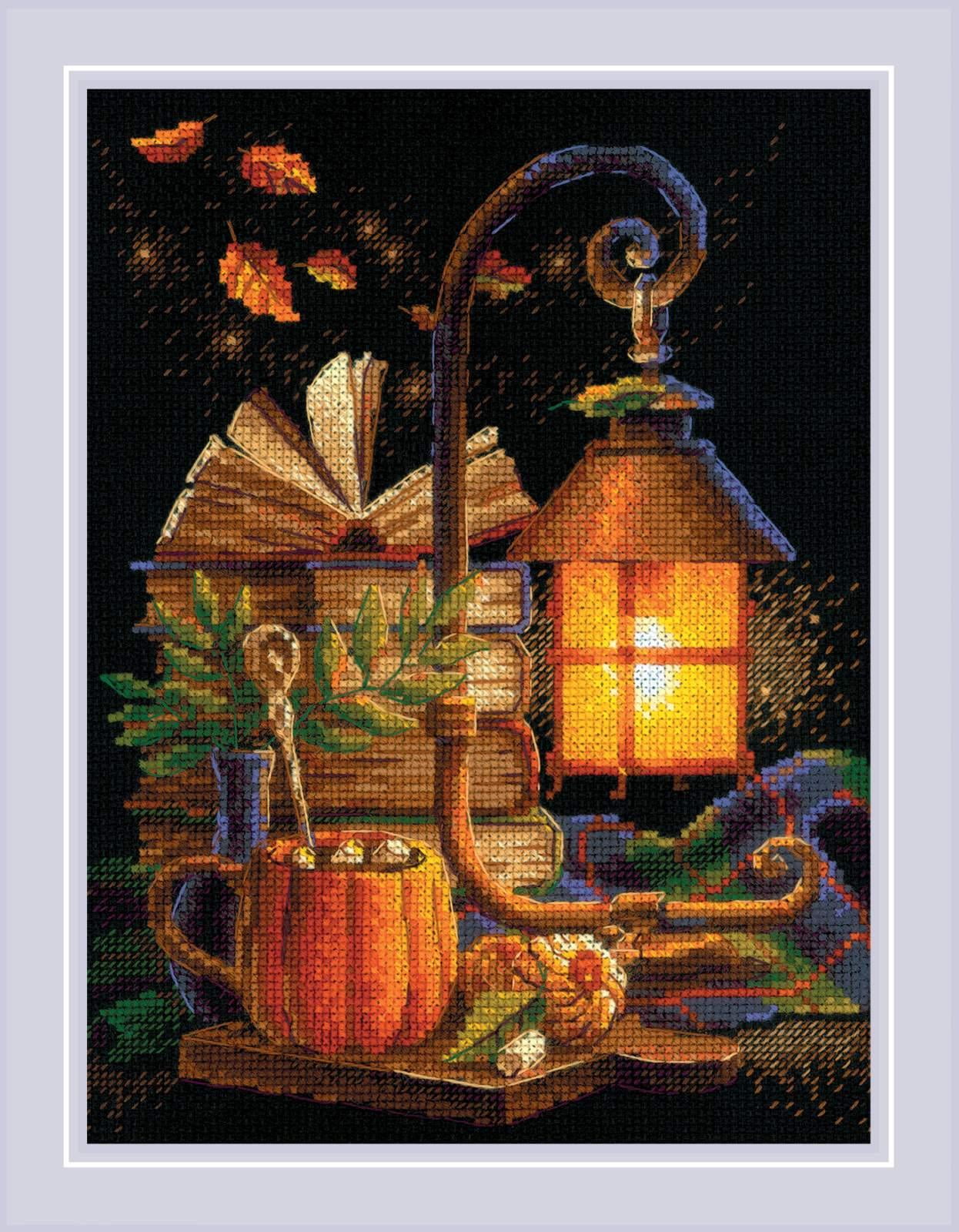 RIOLIS Counted Cross Stitch Kit 7"X9.5"-Cozy Autumn