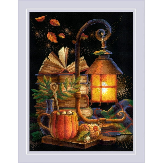 RIOLIS Counted Cross Stitch Kit 7"X9.5"-Cozy Autumn