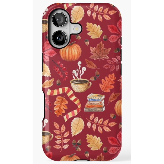 Cozy Autumn Tea Blanket Fall Aesthetic Scenery Phone Case for iPhone 17 16 15 14 13 12 11 Pro Max