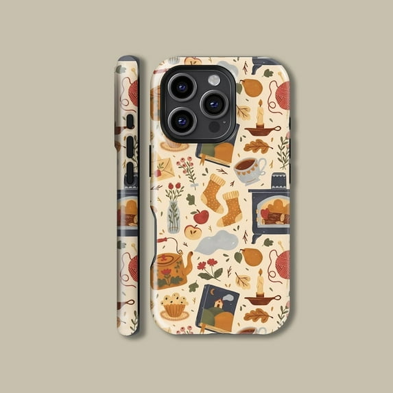 Cozy Autumn iPhone Case – Fall Season Collage Style for iPhone 11 to 16