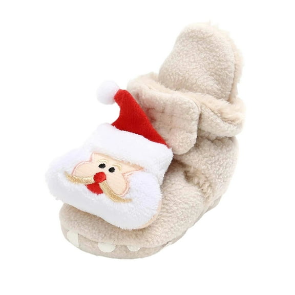 Cozy Baby Sneakers Winter Boots Insulated High Top Anti- Warm Shoes for Toddlers Comfortable Walking Shoes,Color:Khaki,Size:0-6 Months