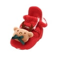 thumbnail image 1 of Cozy Baby Sneakers Winter Boots Insulated High Top Anti- Warm Shoes for Toddlers Comfortable Walking Shoes,Color:Red,Size:0-6 Months, 1 of 9