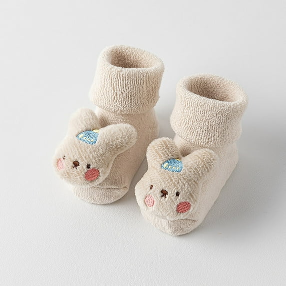 Cozy Baby Socks for Winter Crawling and Comfort Grip