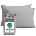 thumbnail image 1 of Cozy Bamboo Cotton Pillowcases - Viscose from Bamboo + Cotton - Silver, 1 of 6