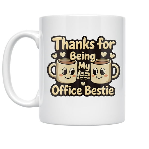 Cozy Bestie Coffee Mug - Coworkers - 11 oz Ceramic Coffee Mug