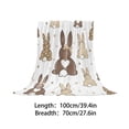 thumbnail image 1 of Cozy Blanket Qwtwty Happy Easter Blanket Rabbits Eggs Throw Blanket Rabbits Blanket Couch Sofa Soft Warm Bed Decoration for Women Men, 1 of 5