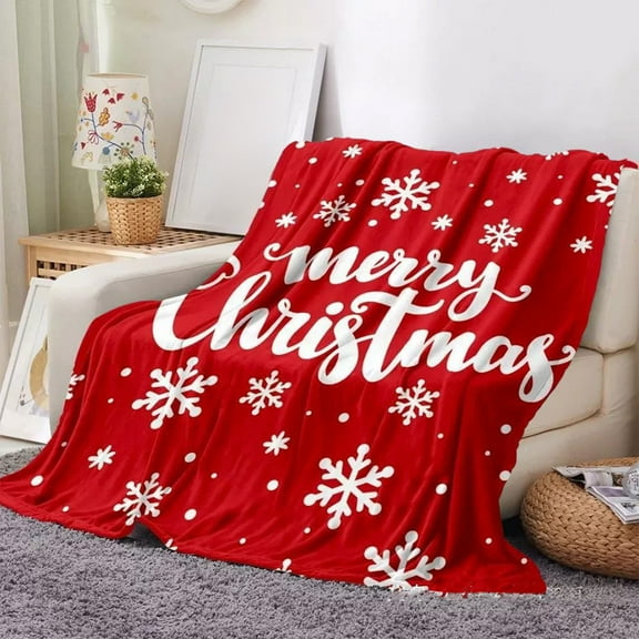 Cozy Bliss Faux Fur Throw Blanket for Couch Christmas Halloween Blanket Printed Flannel Casual Blanket Children's Blanket Holiday Gift Box Gift