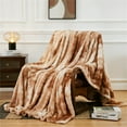 thumbnail image 1 of Cozy Bliss Faux Fur Throw Blanket for Couch，Fuzzy Soft Plush Thick Bubble Blanket for Sofa Bedroom Living Room，40 * 60 Inches, 1 of 9