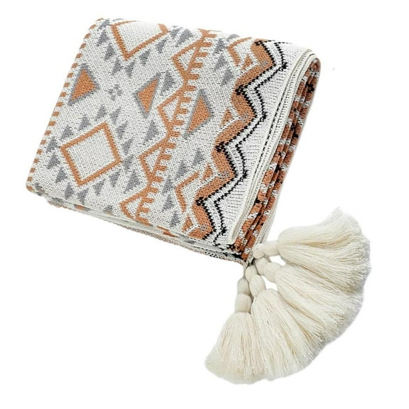 Cozy Bohos Sofa Blanket Throw Rustics Quilts Perfect for Bedroom or Lounges Area