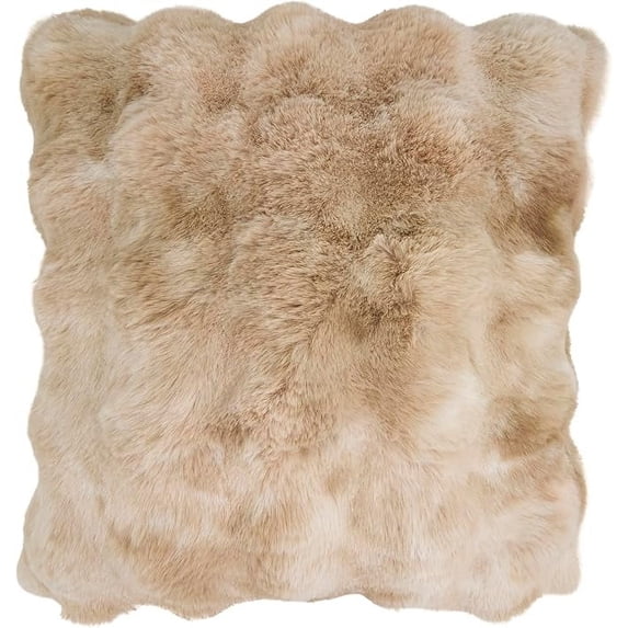 Cozy Bubble Faux Fur Poly Filled Pillow