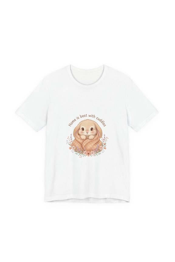 Cozy Bunny Illustration T1EE cute animal illustration, winter forest art