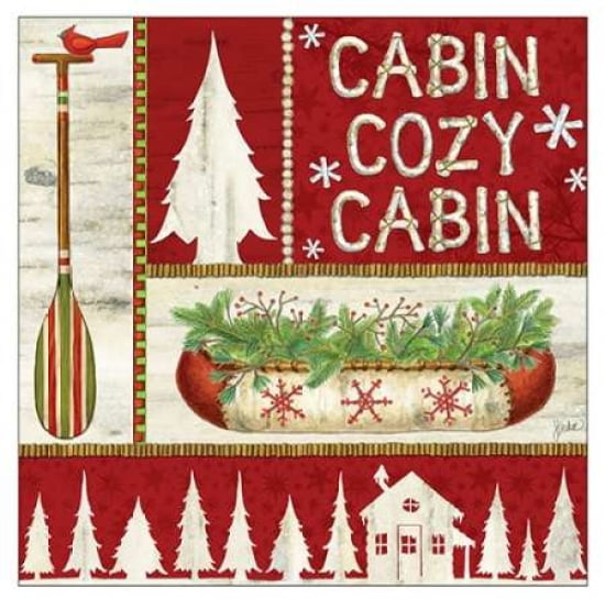Cozy Cabin Canvas Art - Jacqueline Decker (24 x 24)