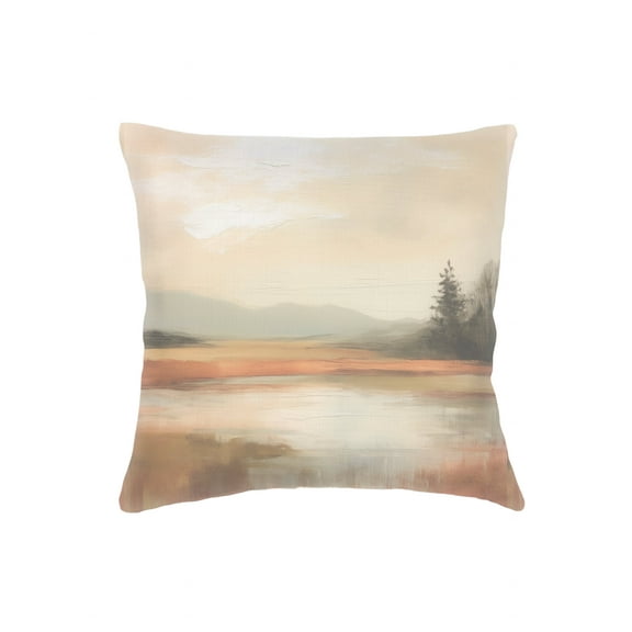 Cozy Cabin Linen Pillow 20x20 Down