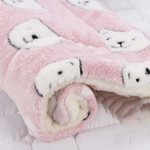 Cozy Calming Cat Blanket, Cat Bed Self Heating Pet Pad, Ultra Soft and Warm Dog Cat Bed Mat Flannel Blanket