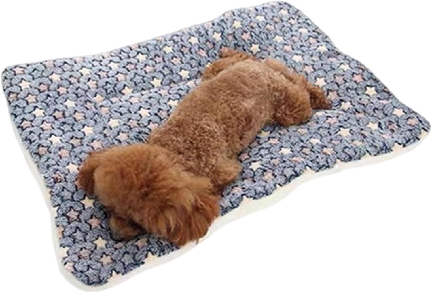 Cozy Calming Cat Blanket Dog Blanket: 5 Sizes Flannel Cloth Self Warming Cat Mat, Ultra Soft Pet Beds for Small Medium Large Pet Dogs, Reversible Fleece Dog Crate Kennel Mat Cat Bed Liner (C, XS)