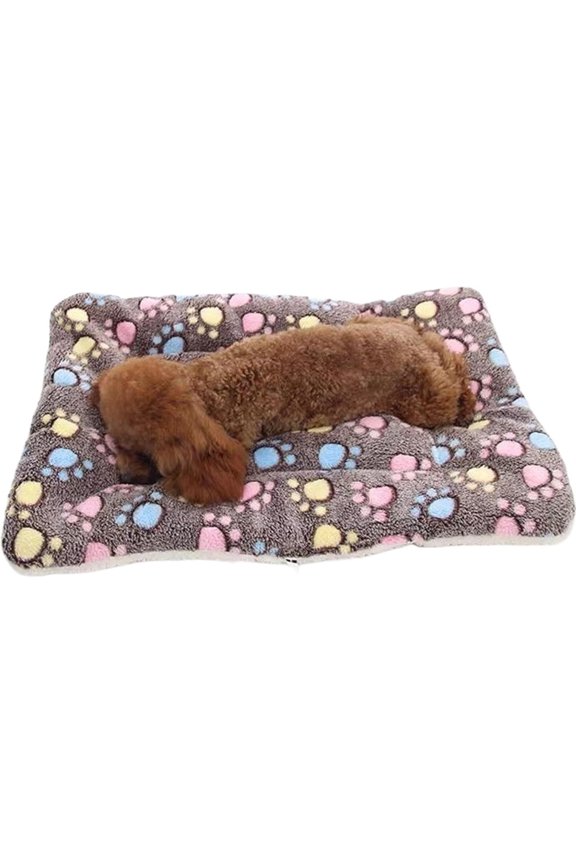 Cozy Calming Cat Blanket Dog Blanket: 5 Sizes Flannel Cloth Self Warming Cat Mat, Ultra Soft Pet Beds for Small Medium Large Pet Dogs, Reversible Fleece Dog Crate Kennel Mat Cat Bed Liner (B, S)