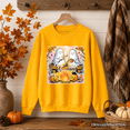 thumbnail image 1 of Cozy Campfire Ghosts Sweatshirt, Fall Halloween Pumpkin Sweater, 1 of 11