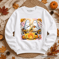 thumbnail image 1 of Cozy Campfire Ghosts Sweatshirt, Fall Halloween Pumpkin Sweater, 1 of 11
