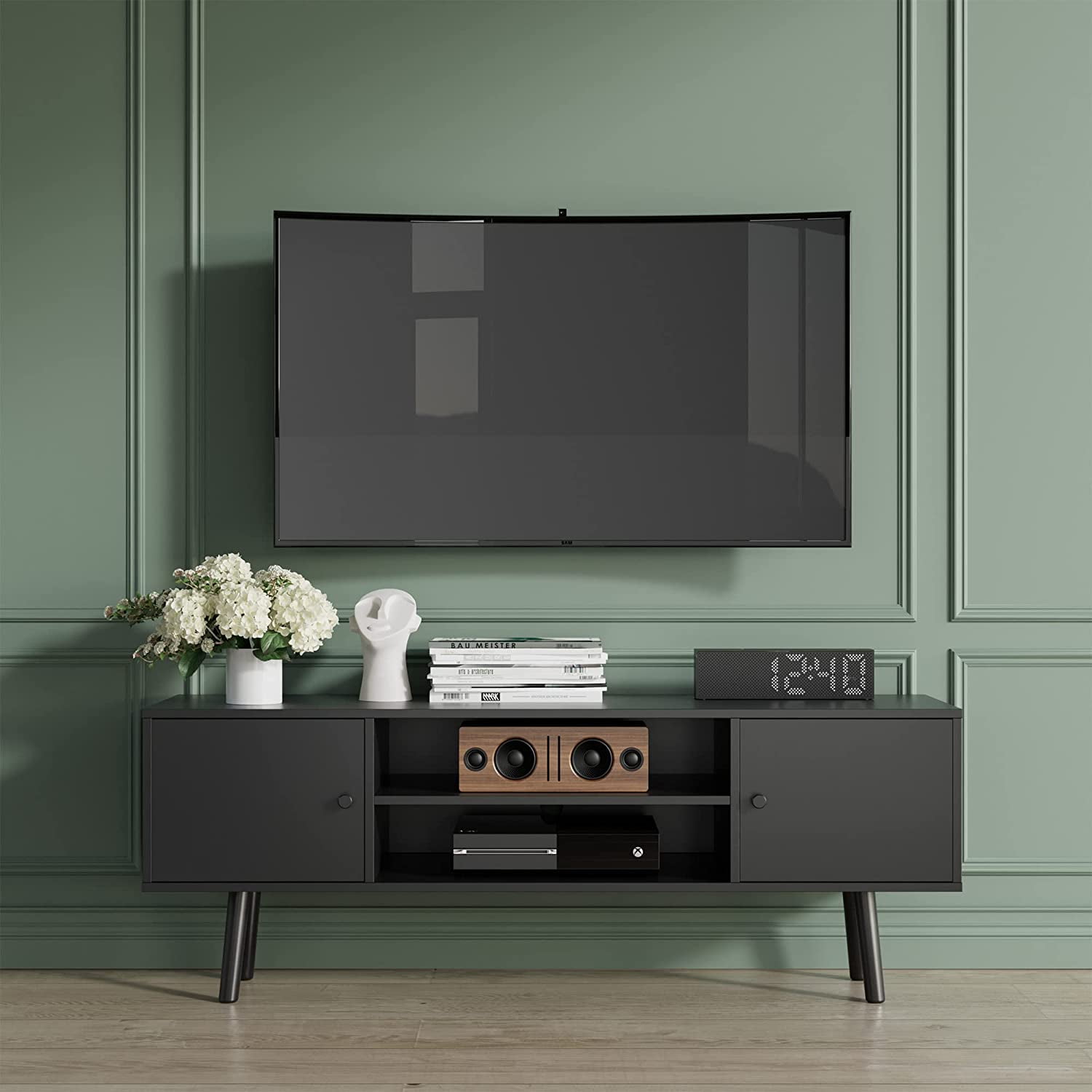 Small media on sale console modern