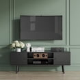 thumbnail image 1 of Cozy Castle Small TV Stand for up to 48 inch TV, Modern Entertainment Center, TV Media Console Tables for Living Room, Black, 1 of 7
