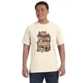 thumbnail image 1 of Cozy Cat Café Feline Coffee Lover Cute Animal Graphic Comfort Color T-Shirt, Unisex, up to size 4XL, 1 of 4