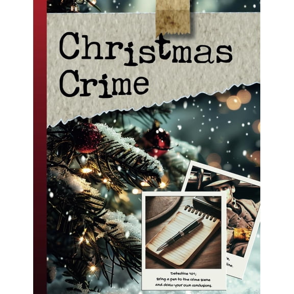 Pre-Owned Cozy Christmas Crime Puzzles: Medium and Hard Brain Games for Adults With Cryptograms, Logic Grid Puzzles, Word Search, DNA Analysis, Word Fill In, Memory Tests, Criss-Cross Clues, Mazes, and More.