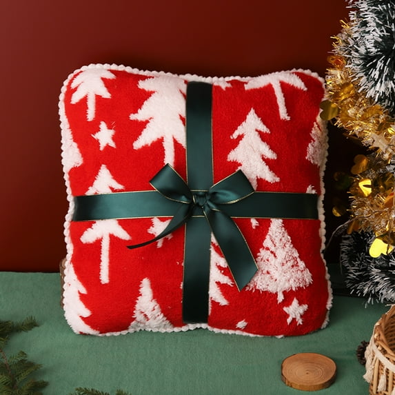 Cozy Christmas Gift Box Pillow: 18In Large Plush Toy, Soft Stuffed Animal for Kids, Festive Holiday Decor, Xmas Party Favor, Couch Cushion for Christmas Ambiance & Home Decor