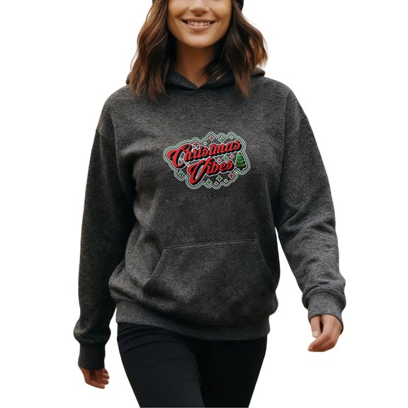 Cozy Christmas Hoodie for Men Women, Holiday Pullover Hooded Sweatshirt, Cozy Cotton Poly Blend, Festive Winter Outfit