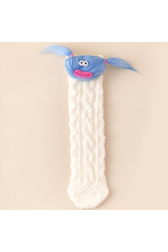 Cozy Christmas Sleep Socks Under $5! Kadlawus Festive Sleep Socks, Thick Wool Floor Socks with 3D Design, Warm Winter Socks for Women, Cute Sleep Socks for Home, Non Slip House Socks