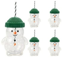 Cozy Christmas-Themed Bear 10oz Glass Tumbler – Iced Coffee Cup with Lid & Straw, Sweet Holiday Gift for Women, Mom and Coworkers