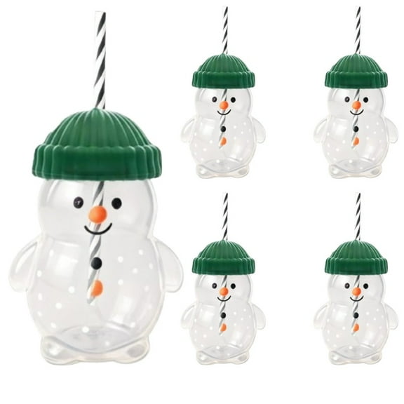 Cozy Christmas-Themed Bear 10oz Glass Tumbler – Iced Coffee Cup with Lid & Straw, Sweet Holiday Gift for Women, Mom and Coworkers