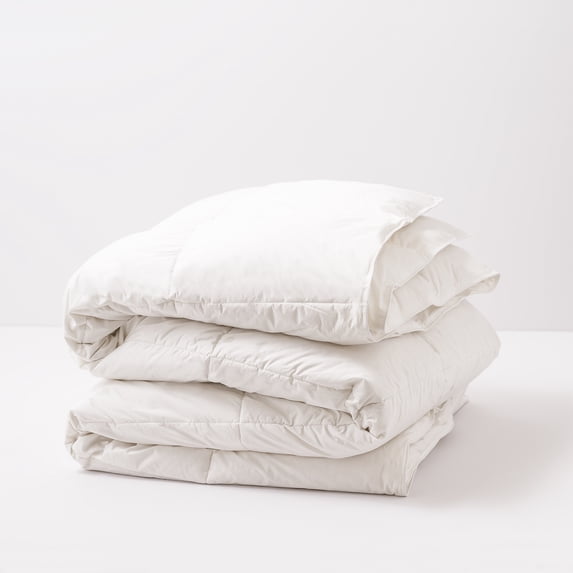 Cozy Clouds All Season Cotton Twill Down White Twin Comforter